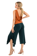 Load image into Gallery viewer, Side Ruffled Capri Pants
