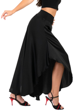 Load image into Gallery viewer, Skirt Style Flowy Wide-Leg Satin Dance Pants