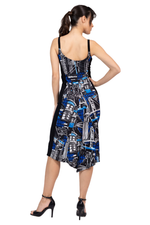 Load image into Gallery viewer, Skyline Print Hourglass Tango Dress