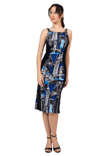 Load image into Gallery viewer, Skyline Print Hourglass Tango Dress
