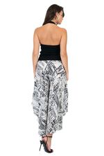 Load image into Gallery viewer, Skyline Print Skirt Style Flowy Dance Pants