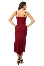 Load image into Gallery viewer, Sleeveless Tango Dress with Asymmetric Neckline