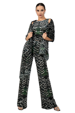 Load image into Gallery viewer, Snake Print Velvet Shawl