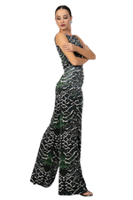 Load image into Gallery viewer, Snake Print Velvet Wide Leg Pants
