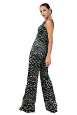 Load image into Gallery viewer, Snake Print Velvet Wide Leg Pants
