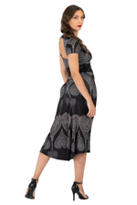Load image into Gallery viewer, Spade Print Cutout Back Crop Top