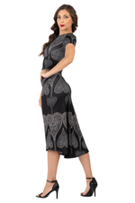 Load image into Gallery viewer, Spade Print Cutout Back Crop Top