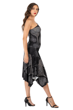 Load image into Gallery viewer, Spade Print One-Sleeve Tango Top