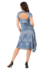 Load image into Gallery viewer, Spade Print Cutout Back Crop Top