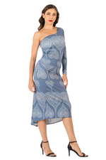 Load image into Gallery viewer, Spade Print One-Sleeve Tango Top