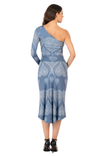 Load image into Gallery viewer, Spade Print One-Sleeve Tango Top