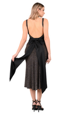 Load image into Gallery viewer, Sparkling Open Back Dress With Decorative Bow
