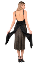 Load image into Gallery viewer, Sparkling Open Back Dress With Decorative Bow
