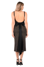 Load image into Gallery viewer, Sparkling Open Back Dress With Decorative Bow
