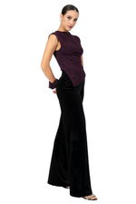 Load image into Gallery viewer, Sparkling Asymmetric Sleeveless Dance Top
