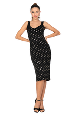 Load image into Gallery viewer, Sparkling Fishtail Dress with Gold Detail
