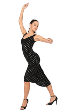 Load image into Gallery viewer, Sparkling Fishtail Dress with Gold Detail
