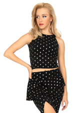 Load image into Gallery viewer, Sparkling Keyhole Back Crop Top
