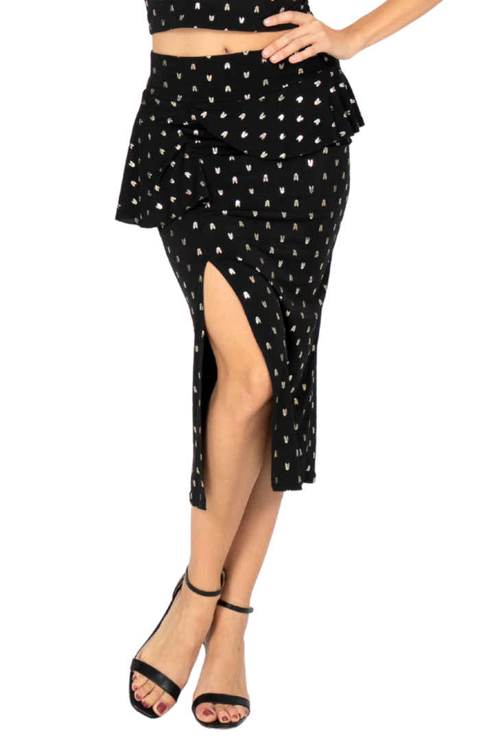 Sparkling Peplum Tango Skirt
