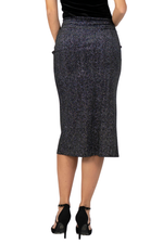 Load image into Gallery viewer, Sparkling Velvet Pencil Skirt With Gatherings
