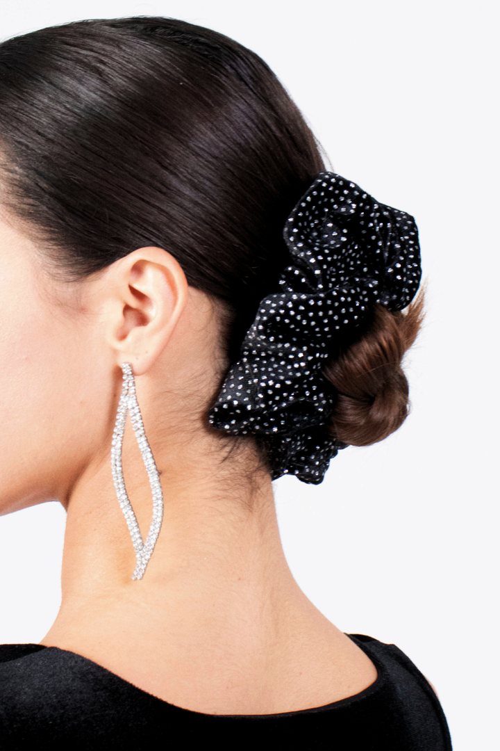 Sparkling Velvet Scrunchie