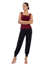 Load image into Gallery viewer, Square Neckline Top With Bust Gatherings
