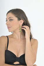 Load image into Gallery viewer, Stella Green Tango Earrings
