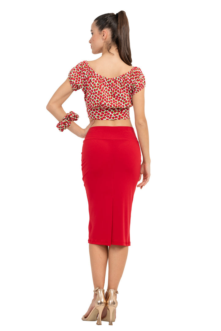 Classic Pencil Skirt With Two Slits