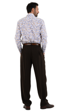 Load image into Gallery viewer, Brown Striped Tango Pants With Front Pleats
