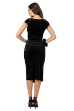 Load image into Gallery viewer, Studded Velvet Tango Skirt With Twist Detail
