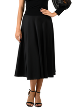 Load image into Gallery viewer, Swing Satin Skirt (S) (Black)
