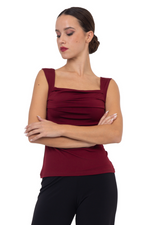 Load image into Gallery viewer, Square Neckline Top With Bust Gatherings