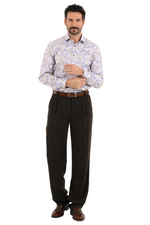 Load image into Gallery viewer, Striped Tango Pants With Two Pleats
