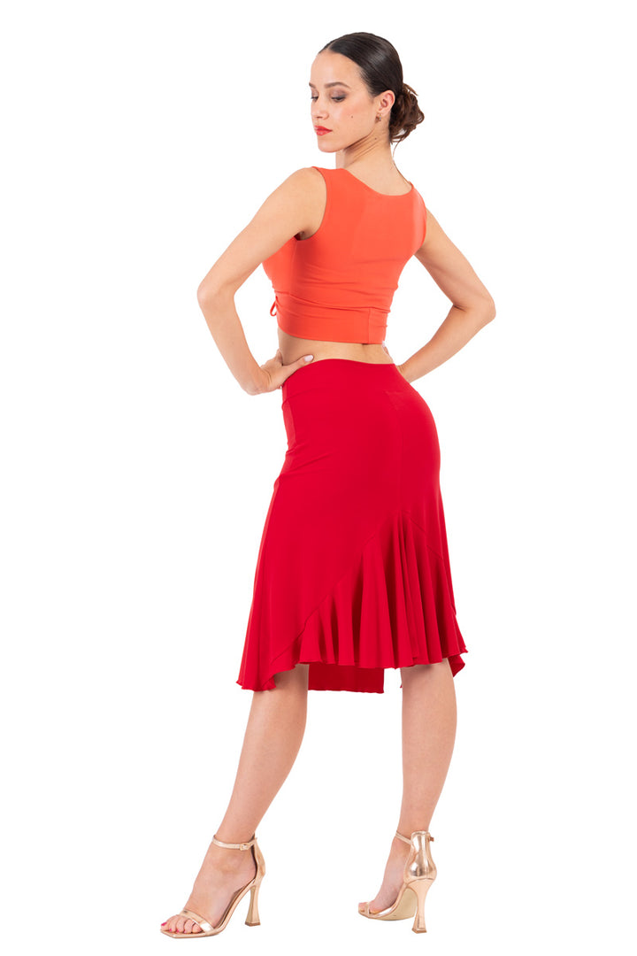 Tango Skirt With Back Ruffles