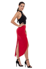 Load image into Gallery viewer, Tango Skirt With Curved Front Slit