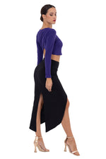 Load image into Gallery viewer, Tango Skirt With Front &amp; Center Back Slit