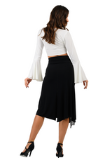 Load image into Gallery viewer, Tango Skirt with Right Slit &amp; Lace Details
