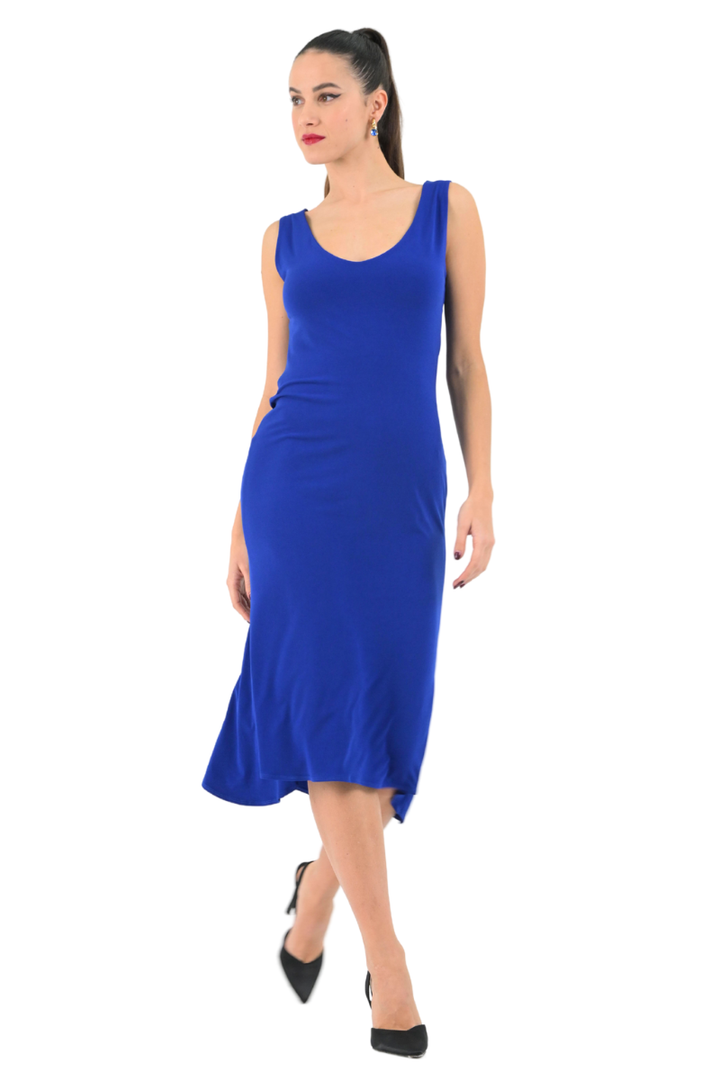 Tango Dress With Draped Back