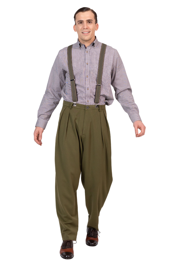 Tango Pants With Two Inverted Pleats