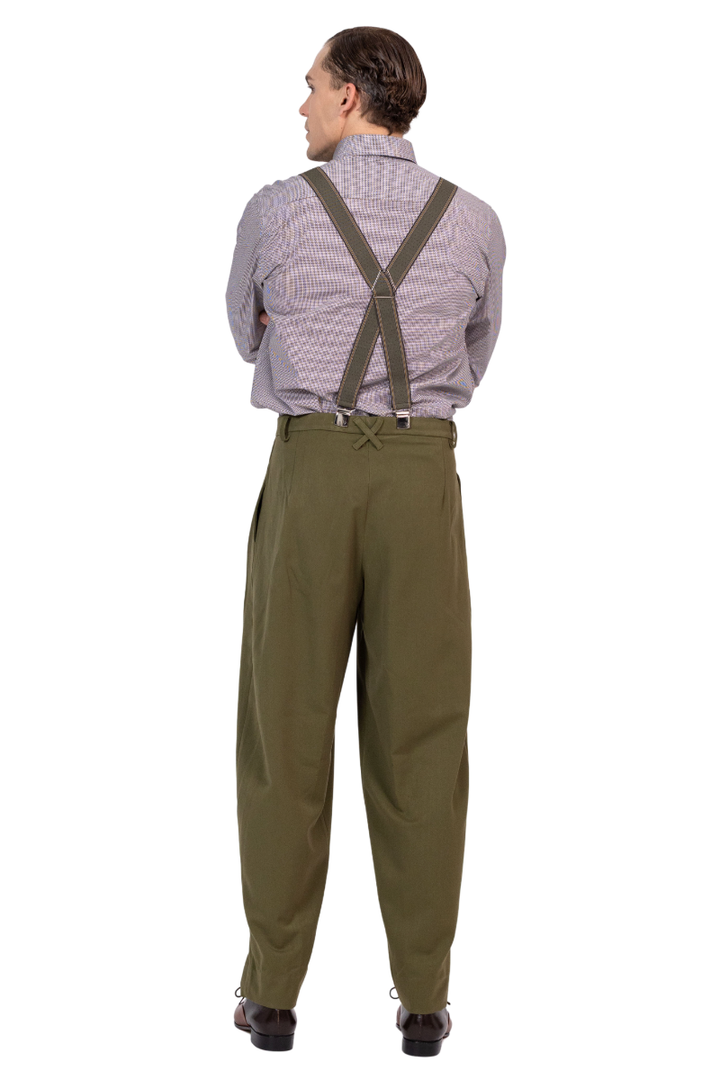 Tango Pants With Two Inverted Pleats