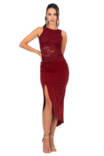 Load image into Gallery viewer, Tango Skirt With Curved Front Slit
