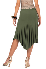Load image into Gallery viewer, Tango Skirt With Ruffled Long Back Tail
