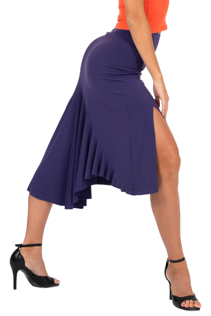 Tango Skirt With Ruffled Long Back Tail