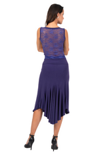 Load image into Gallery viewer, Lace Back Tango Top With Draped Neck
