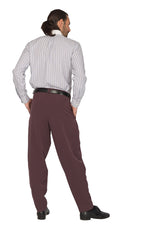 Load image into Gallery viewer, Tapered Eggplant Tango Pants With Two Inverted Pleats