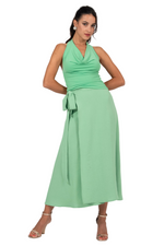 Load image into Gallery viewer, Textured Crepe Wrap Dance Skirt
