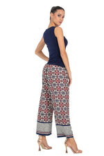 Load image into Gallery viewer, Tile Print Cropped Tango Pants
