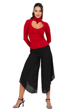 Load image into Gallery viewer, Top With Front Heart Cutout And 3/4 Sleeves
