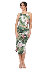 Load image into Gallery viewer, Tropical Paradise Crop Top With Low Twist Back