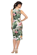 Load image into Gallery viewer, Tropical Paradise Cutout Bodycon Dress